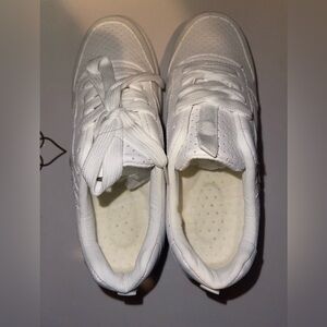 White sneakers with breathable design